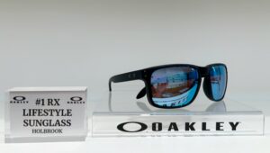 Oakley Holbrook with sign: #1 RX Lifestyle Sunglass
