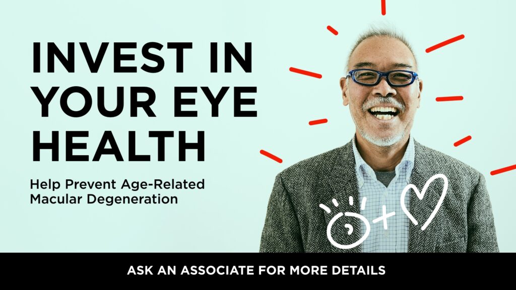 Invest in your eye health to prevent age-related macular degeneration